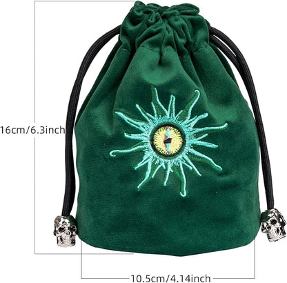 Green Large Dice Bag D&D Cute Storage Bag - Image 6