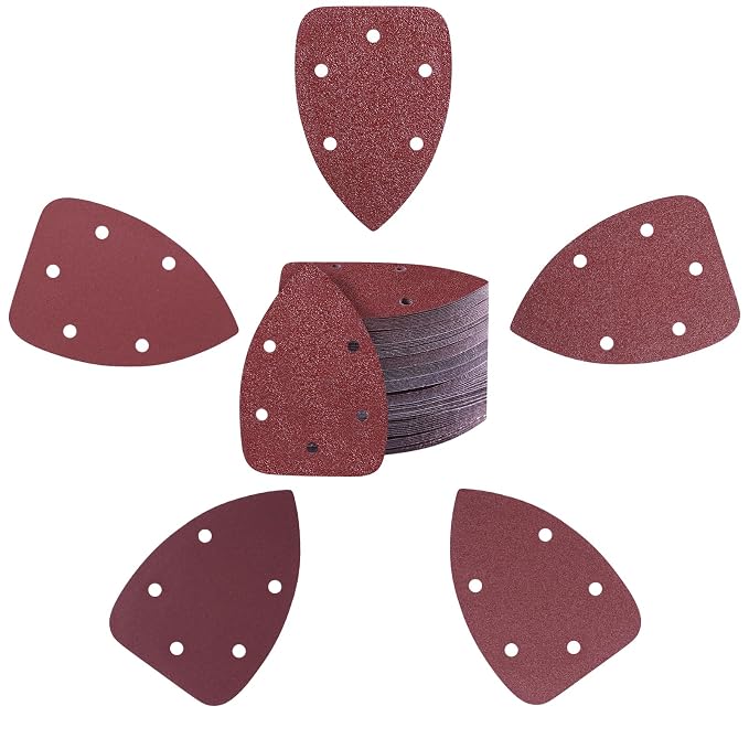 100-Pack Mouse Sandpaper for Mouse Detail Sanders, Grits 40/80/120/180/240 by Tongbay