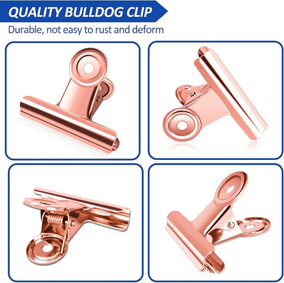 10 Pack Large Metal Hinge Clips 2.5 Inches Bull Hinge Paper Clips Bulldog Clips - Image 5