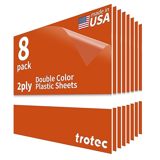 Trotec TroLase | 12"x12"x1/16", Guillotine | Made in USA by TrotecEngravingSupplies