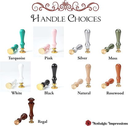 Custom Wax Seal Stamp Kit with Your Monogram & Name-Multiple Font Options-USA - Image 4
