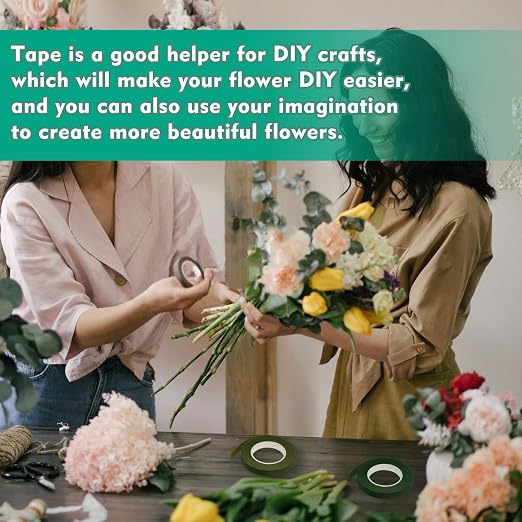 Floral Tape, 1/2inch Flower Tape, Wedding Bouquet - Image 6