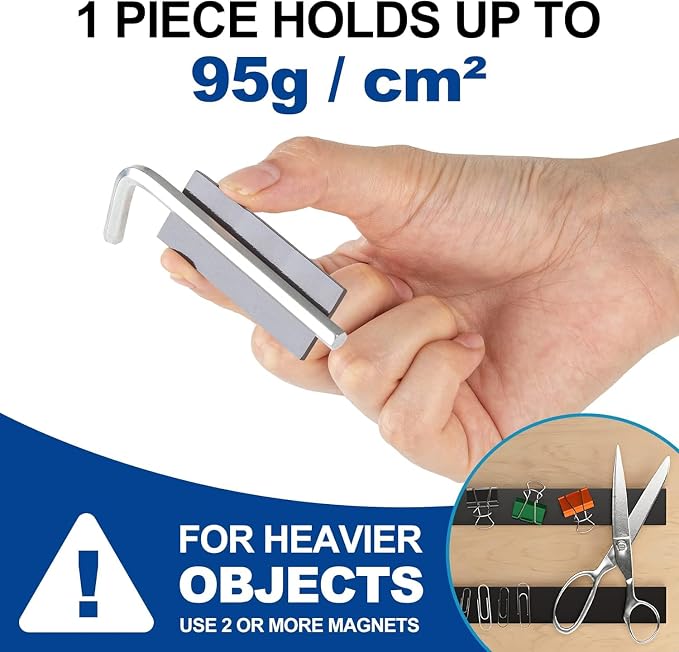 Rammos Magnetic Strips with Adhesive Backing 6 Pack Extra Strong and Heavy Duty - Image 5
