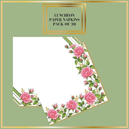 20-ct 13x13 Flowers Paper Luncheon Decoupage Napkins, 3-Ply Servilletas Printed - Image 3