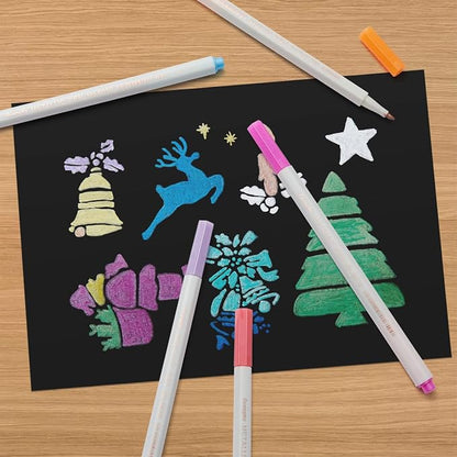 YUANCHENG Metallic Marker Pens, Rock Painting, Easter Egg, Halloween Pumpkin - Image 6