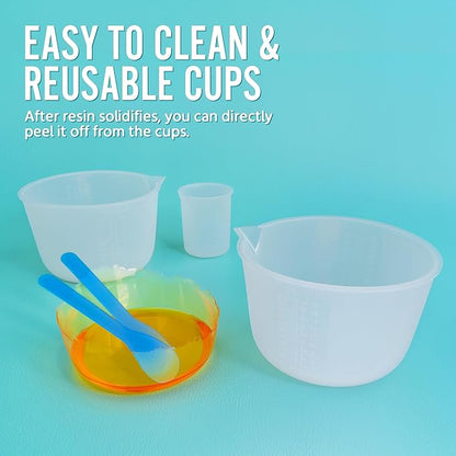 Silicone Resin Mixing Measuring Bowls 2Pcs 600ml/20oz - Image 8