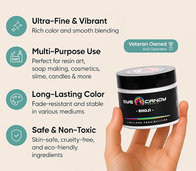 Eye Candy Pigments Premium White Mica Powder - Image 3