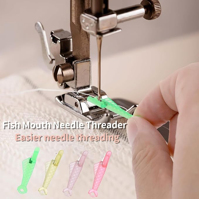 Fish Mouth Needle Threader for Sewing Machine, Quick Sewing Needle Threader Tool - Image 4