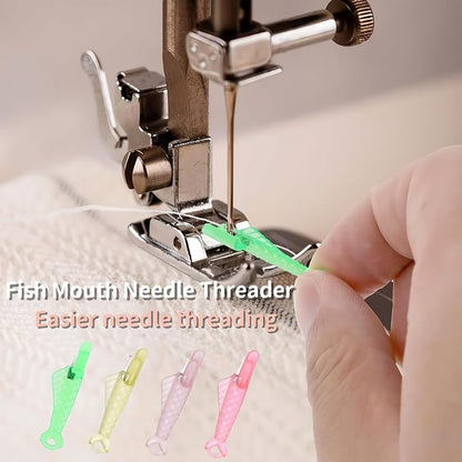 Fish Mouth Needle Threader for Sewing Machine, Quick Sewing Needle Threader Tool - Image 4