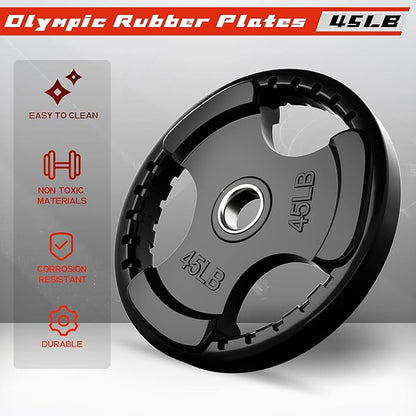 RitFit Olympic Rubber Grip Plates - Image 3