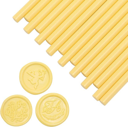 Yoption 15 Pieces Light Yellow Glue Gun Sealing Wax Sticks - Image 4