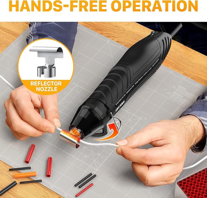 Mini Heat Gun, 300W Dual Temperature Hot Air Gun - Image 2