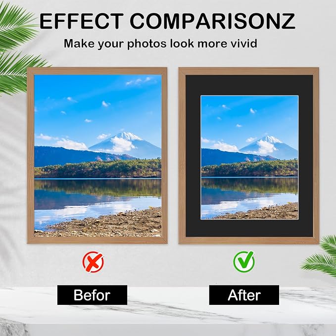15 Pack 20x16 Black Picture Mats, Frame Mattes - Image 3