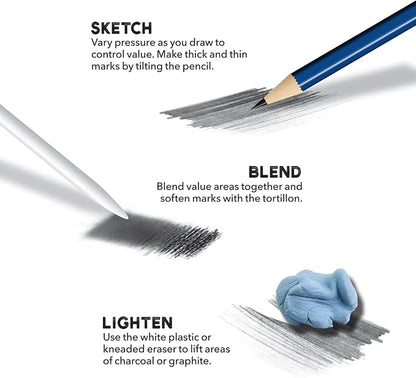 ArtSkills Sketch Pencils for Drawing, Graphite Art Pencil Set for Sketching & - Image 3