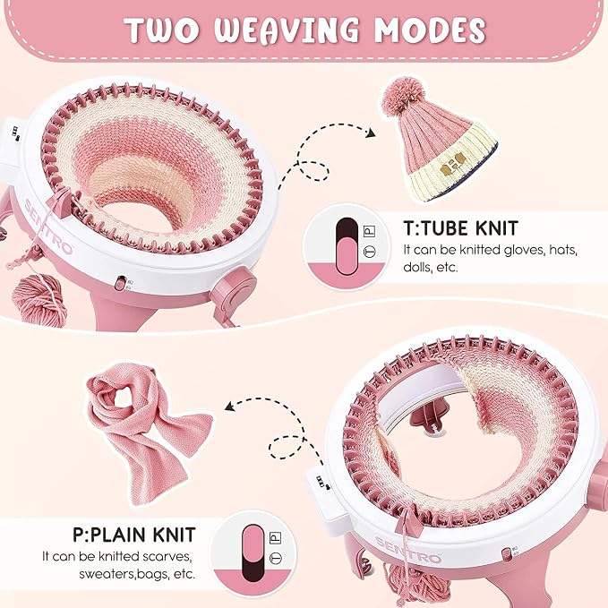 BZVV Knitting Machine for SENTRO 48 Needles Smart Knitting Crochet Machine - Image 2