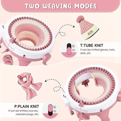 BZVV Knitting Machine for SENTRO 48 Needles Smart Knitting Crochet Machine - Image 2