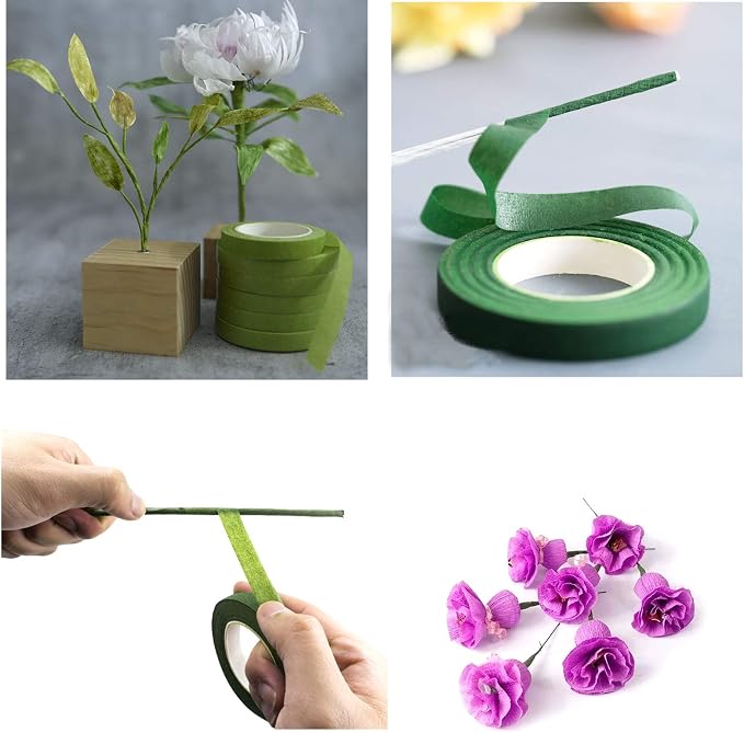 Transun Moo 4 Rolls 1/2 Inch Floral Tapes Florist Wraps - Image 5