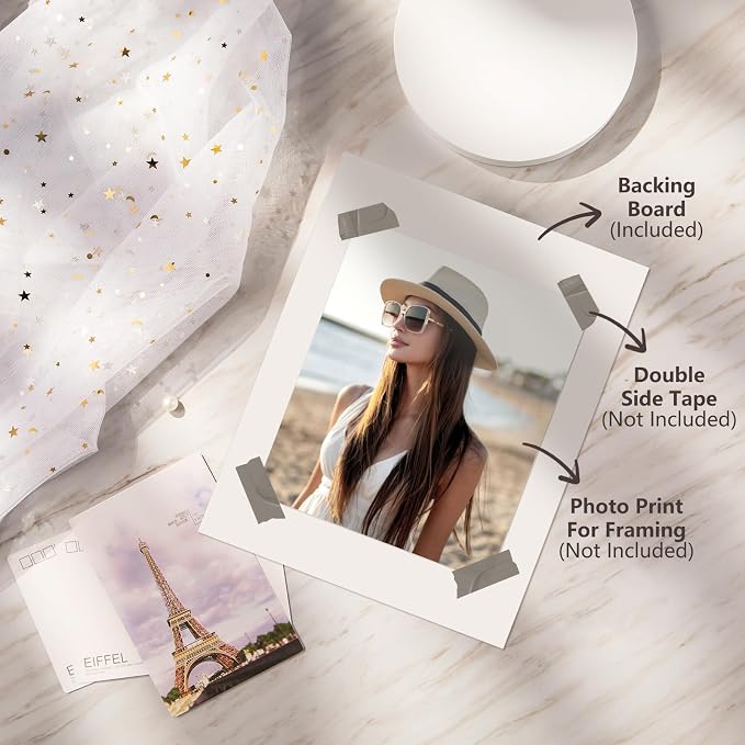 Egofine 14 Pack Mat Board, 11x14 Backing Board, Acid Free White Uncut Mat Board - Image 6