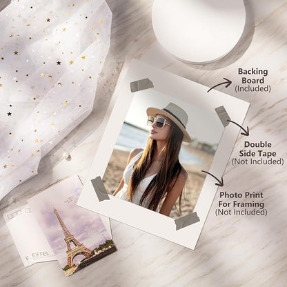 Egofine 14 Pack Mat Board, 5x7 Backing Board, Acid Free White Uncut Mat Board - Image 6