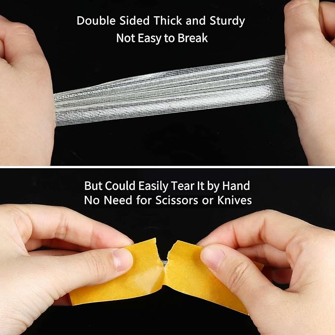 2 Pack Double Sided Tape Heavy Duty Strong Wall Adhesive - Image 4