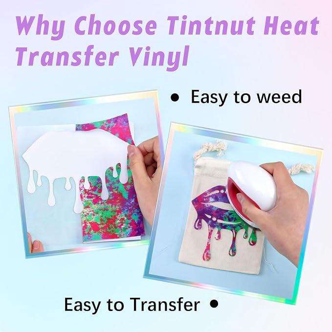 Tintnut Purple Splash Heat Transfer Vinyl - Image 3