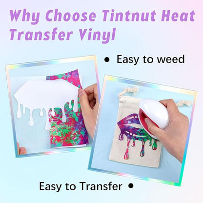 Tintnut Purple Splash Heat Transfer Vinyl - Image 3