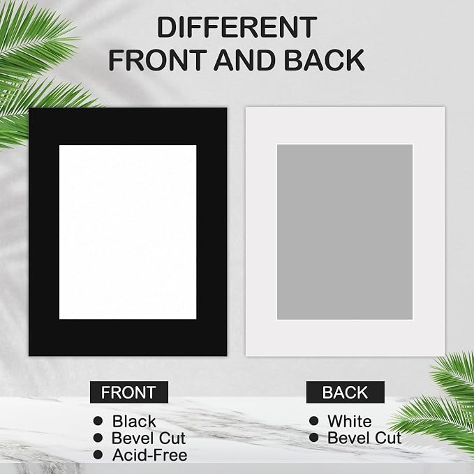 15 Pack 20x16 Black Picture Mats, Frame Mattes - Image 4