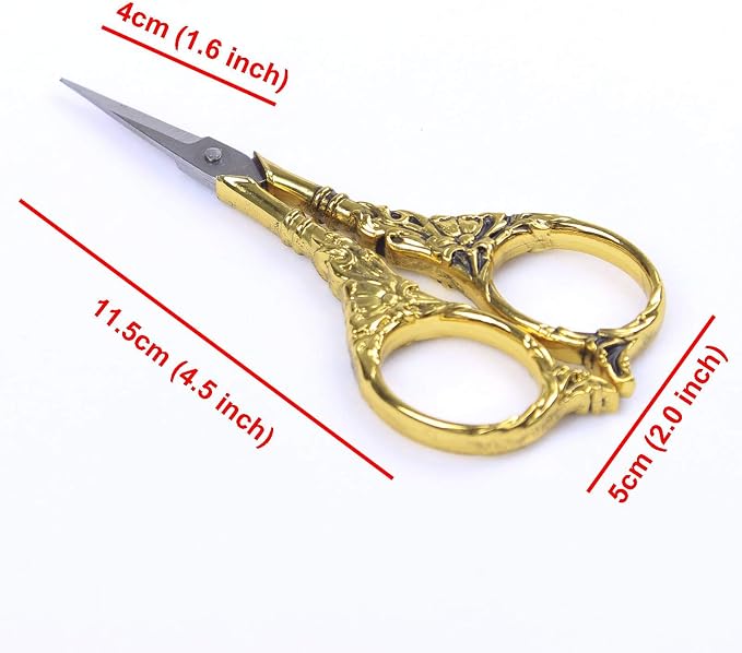 BIHRTC Vintage European Style Scissors Stainless Steel - Image 2