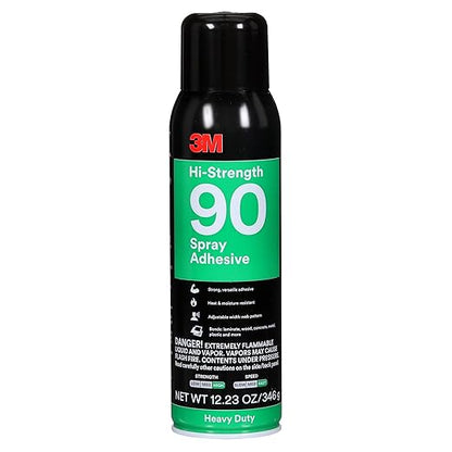 3M Hi-Strength 90 Spray Adhesive, Bonds Laminate, Net Wt 12.23 oz by 3MIndustrial