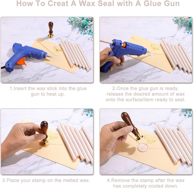 Yoption 15 Pieces Champagne Glue Gun Sealing Wax Sticks - Image 6