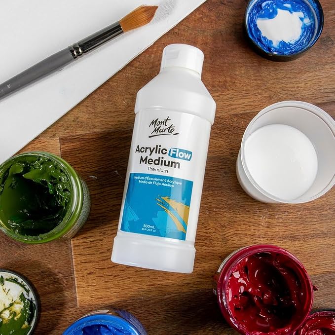 Mont Marte Premium Acrylic Flow Medium 16.9oz - Image 6