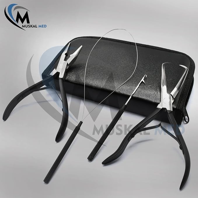 Professional Hair Extension & Beading Tool Kit Remove Plier Set - Image 3