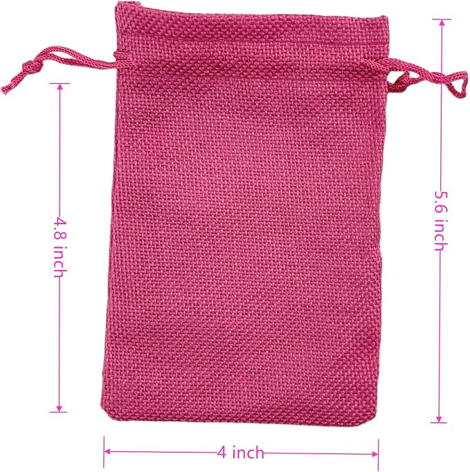 Palmhomee Pack of 25 Burlap Gift Bags - Image 3