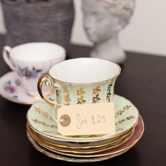 100 Small Manila Paper Tags - Image 6