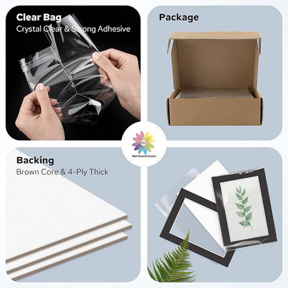 Mat Board Center, 5x7 for 4x6 Black Mat Kit - Image 4