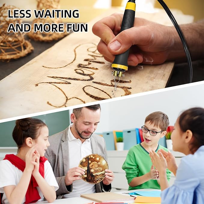 Wood Burning Tool, Wood Burner kit Pen 200~750℃, Wood Burning kit - Image 6