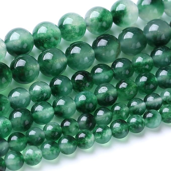32PCS 12MM Aquatic Agate Stone Beads Energy Healing Beads by JIANJING