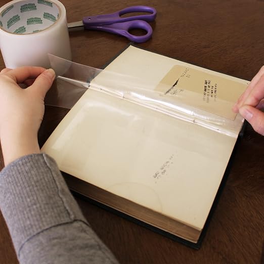 BookGuard Stretchable Clear Book Repair Tape, 15 Yard Roll, 3 Inch - Image 4