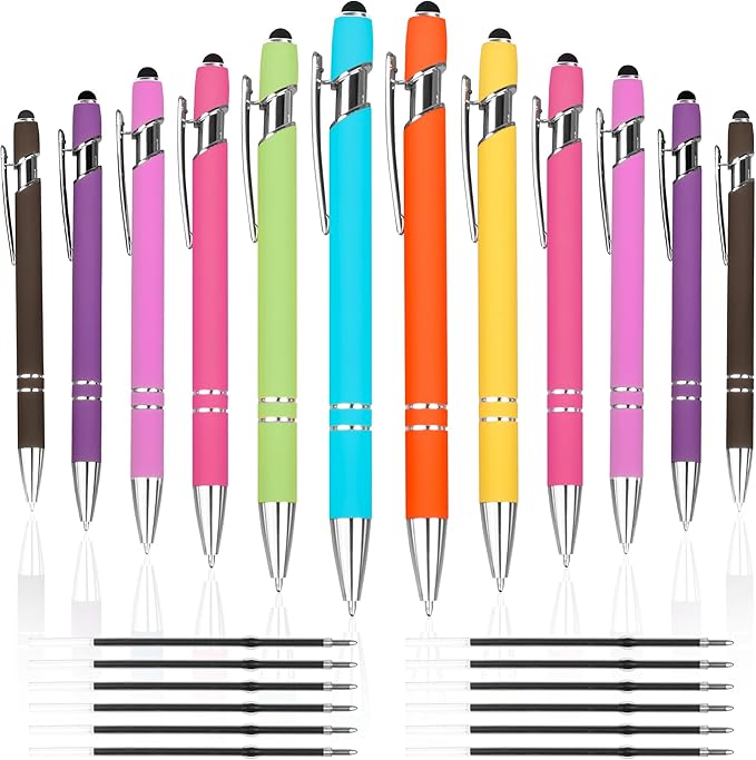 12 PCS 2 in 1 Stylus Ballpoint Pen by FIRCRE