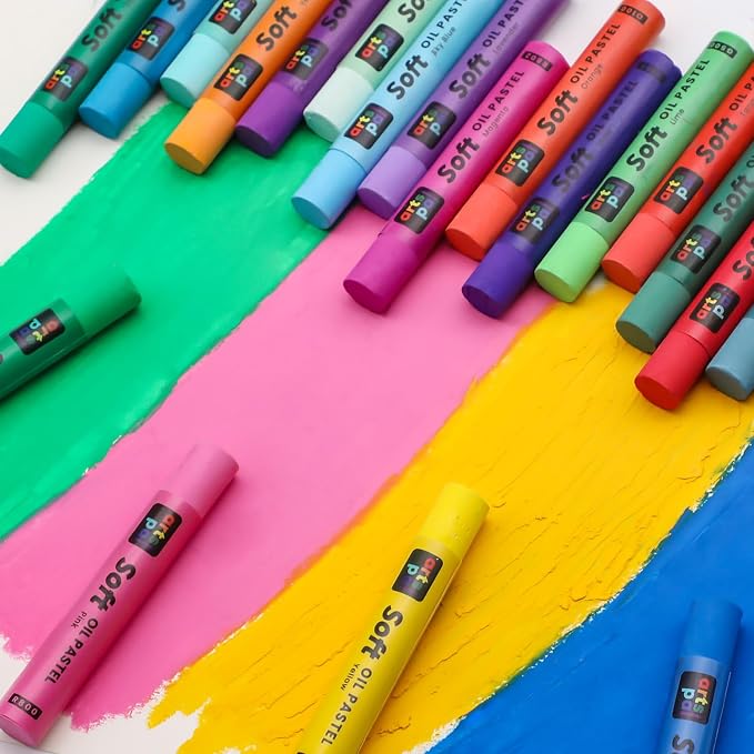 Soft Oil Pastels Set of 48 Vibrant Colors, Smooth and Soft Oil Pastel Crayons - Image 9