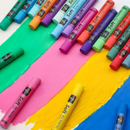 Soft Oil Pastels Set of 48 Vibrant Colors, Smooth and Soft Oil Pastel Crayons - Image 9