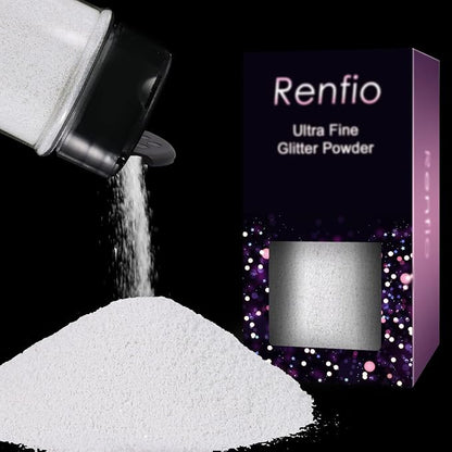 Renfio Ultra Fine Glitter Powder Metallic Resin Glitter 2.11 Oz PET Flakes by Renfio