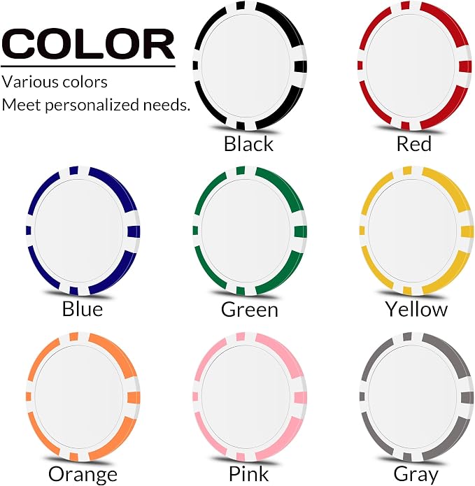 50 Custom Poker Chips, Personalized - Image 3
