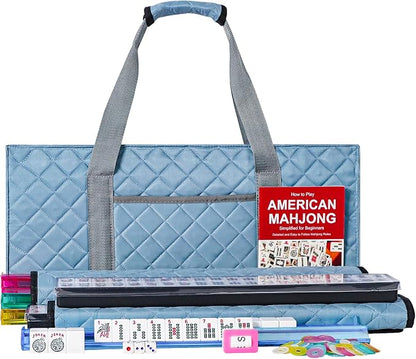 ZGME American Mahjong Set, 166 White Tiles by ZGME