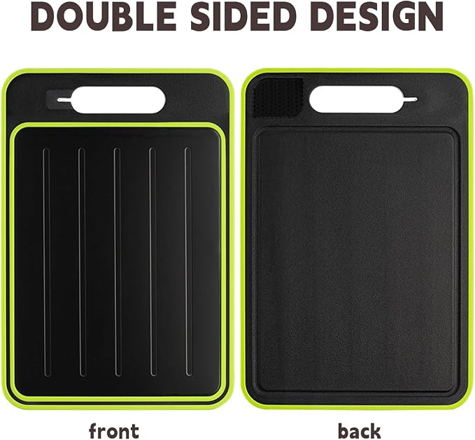 Cutting Board Double Sided, Large Size+Small Size, Food Grade Stainless steel - Image 5