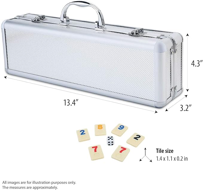 ERLLE - 106 Rummy Tiles Game Set - Image 2