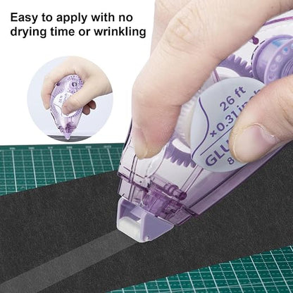 Double-Sided Tape Runner, 0.31 Inches x 26 Ft Adhesive Tape Runners, Craft - Image 3