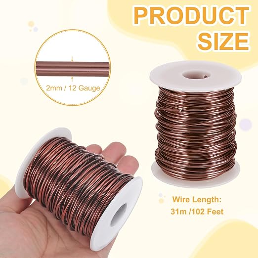 uxcell 12 Gauge / 2mm Anodized Aluminum Wire - Image 2