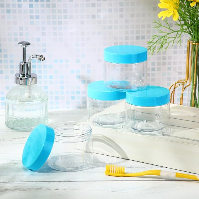 SATINIOR 12 Pack 6 oz Plastic Container Jars - Image 3