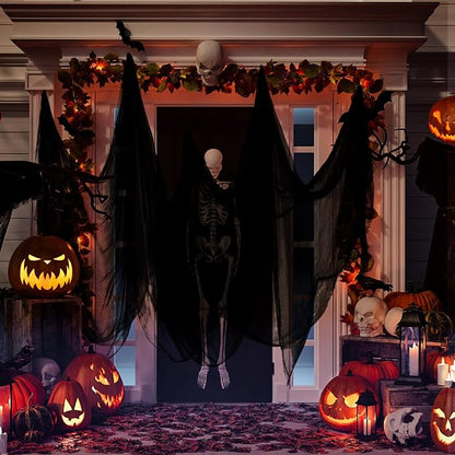 Boao Halloween Cheese cloth 85 x 394 Inch Black Cheesecloth Roll - Image 5